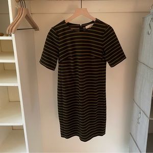 Jacquard Striped T-shirt Dress